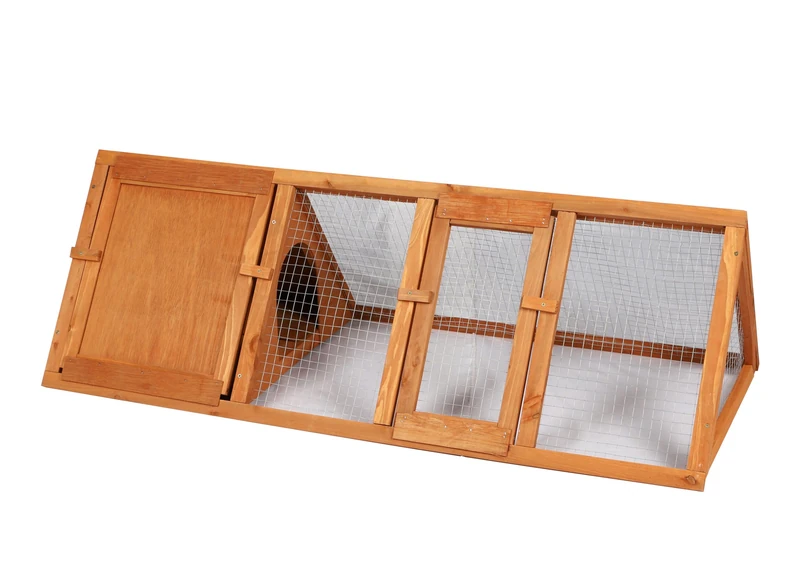 Urban Living Mon Jardin Rabbit Hutch Natural Wood 118 x 50 x 37 cm