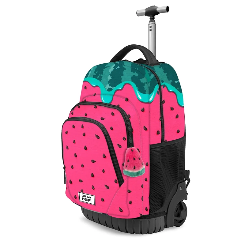 Oh My Pop! Melty Melon-Fan GTS Trolley Backpack, Green, 32 x 47 cm, Capacity 39 L