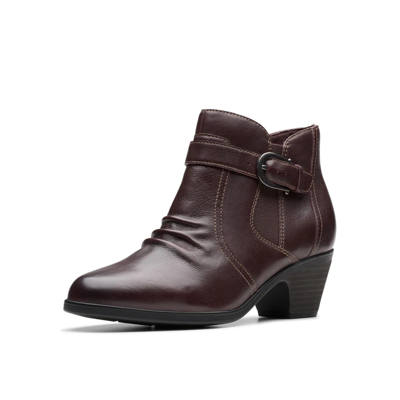 Clarks Women's Emily2 Opal Ankle Boot, Dark Brown, 5 UK