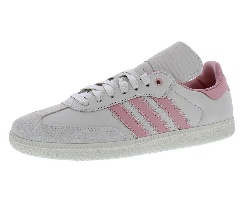 Adidas Humanrace Samba Mens Shoes, White/Pink-white, 10
