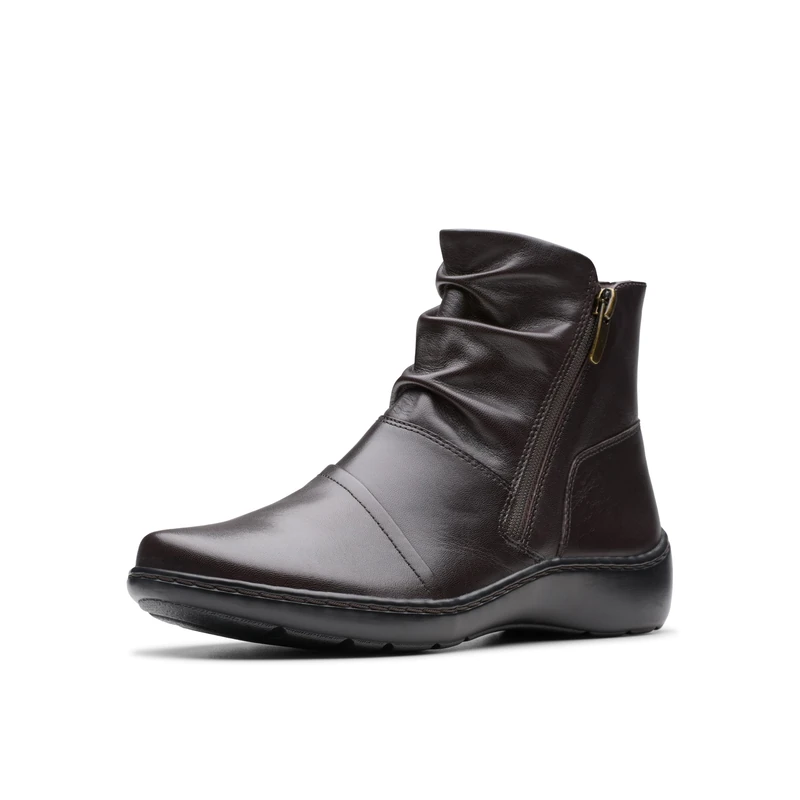 Clarks Women's Cora Pace Ankle Boot - Chocolate, Size 5 UK