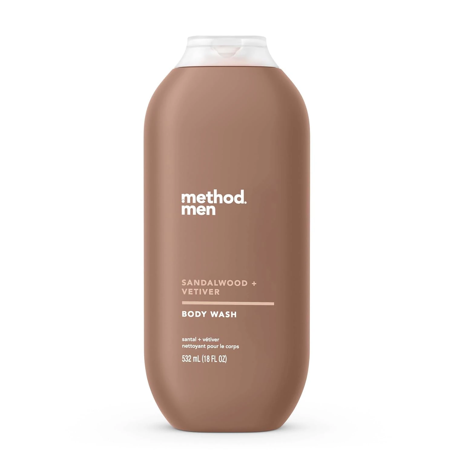 Method Men Body Wash, Sandalwood + Vetiver, 18 Oz, 18 Fl Oz