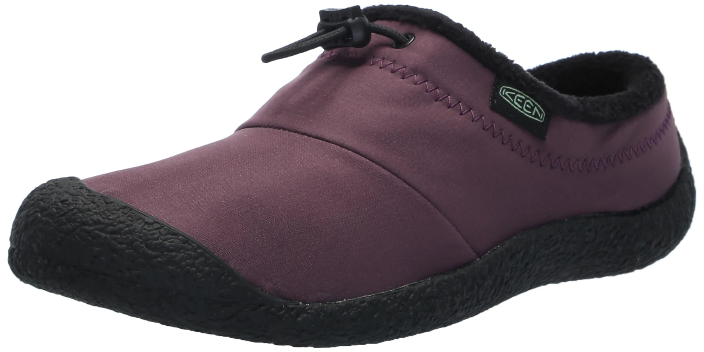 KEEN Women's Howser 3 Slide Comfy Durable Slippers, Plum Perfect/Absinthe Green, 11