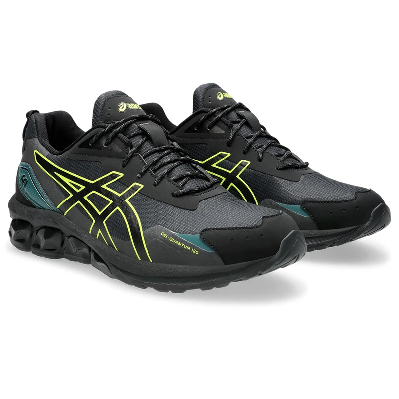ASICS 1201A993-004 Gel-Quantum 180 LS Men Black/NEON Lime UK 6.5