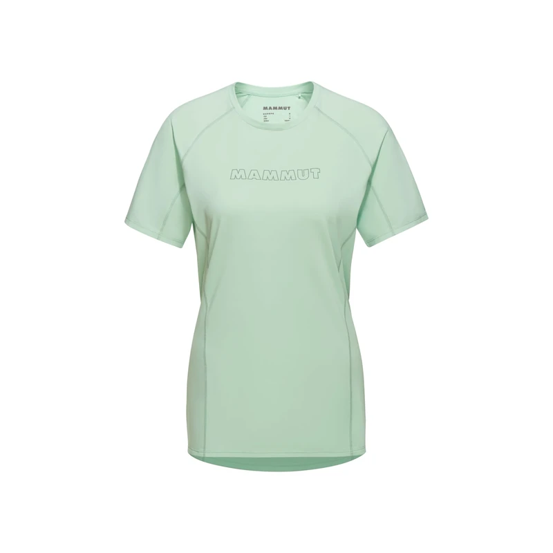 Mammut Women's Selun FL T-Shirt Women's Logo T-Shirt, Neo Mint, M
