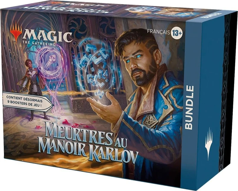 Magic: The Gathering, Bundle Murders in Karlov Manor - 9 Game Booster Packs, 30 Field Cards + Exclusive Accessories