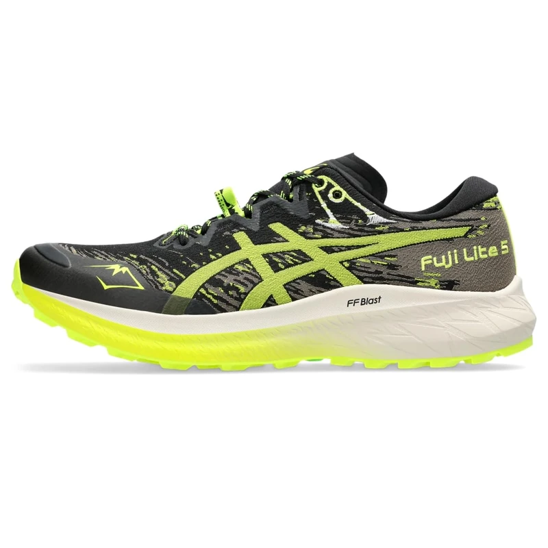 ASICS Fuji Lite 5 Sneaker Black Safety Yellow