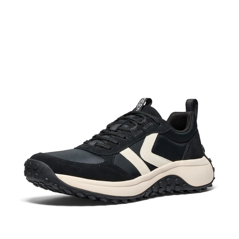 KEEN Men's KS86 Comfortable Durable Retro Style Sneakers, Black/Birch, 13