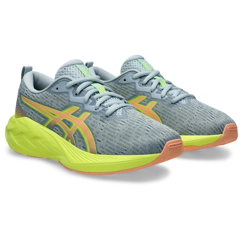 ASICS Boys Novablast 4 Gs Sneaker, Grey Yellow, 3 UK