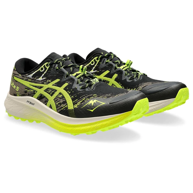 ASICS Fuji Lite 5 Sneaker Black Safety Yellow