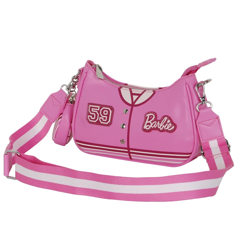 Karactermania Barbie Varsity-Fancy Bag 2.0, Pink, 21 x 8 cm