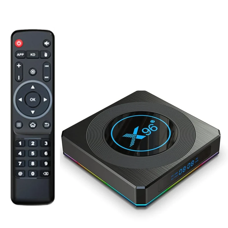 CHROX Android 11.0 TV Box,X96 X4 Smart TV Box 4G RAM 64G ROM S905X4 Quadcore Cortex-A53 CPU/USB 3.0/ Ultra HD 8K /HDR 10+/ Dual Band Wifi 2.4/5.8Ghz /BT 5.0 Set Top Box,2GB+16GB