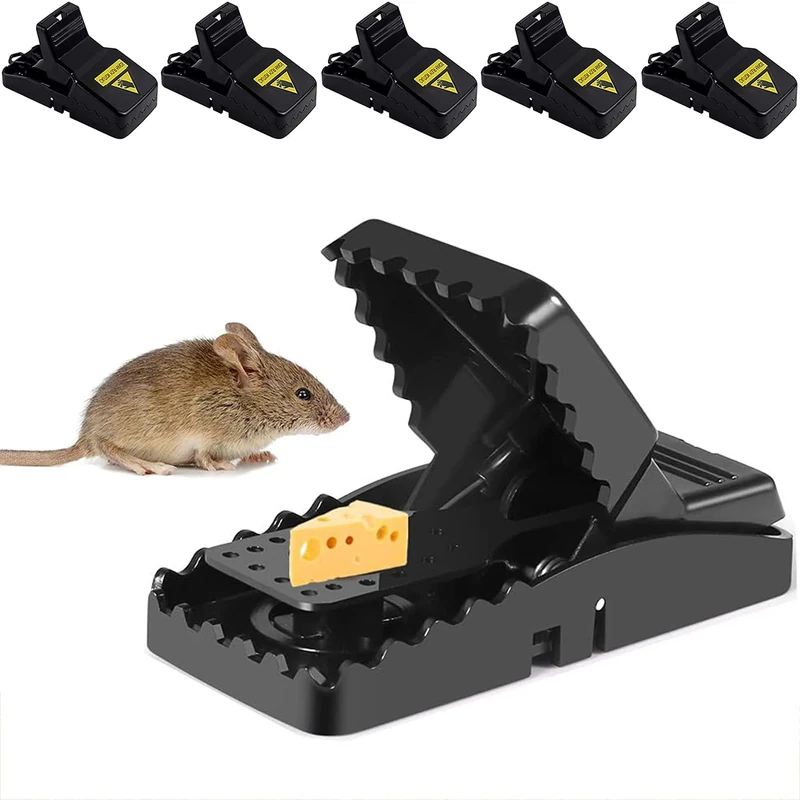 Mouse Trap, 6 Packs Reusable Mice Snap Traps for Indoors, Anti Rodent Powerful Mouse Catcher, High Sensitive Rat Trap Baited Rodent Trap That Kills Instantly, Easy Setting & Quick Killing