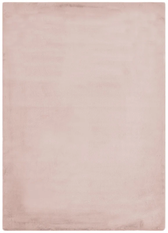 -LUXOR- living Coste Faux Fur Fluffy Rug Bedroom – Ideal for Use as a Bed Rug Bedroom – Cosy Fur Rug Imitation Lambskin 120 x 170 cm Dusky Pink - Image 1