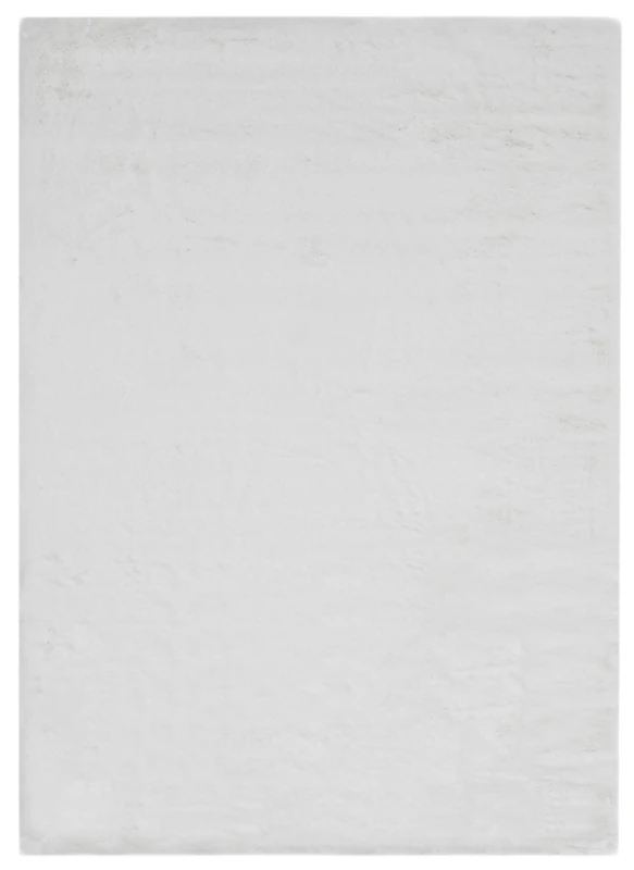 -LUXOR- living Coste Faux Fur Fluffy Rug Bedroom - Ideal for Use as a Bed Rug Bedroom - Cosy Fur Rug Imitation Lambskin 160 x 230 cm White - Image 1