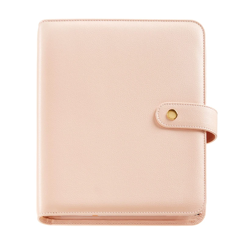 Miquelrius - 16 Months (September 2023 to December 2024) Day to a Page Plus Size 155 x 213 mm (A5) Leather Look Pink Catalan