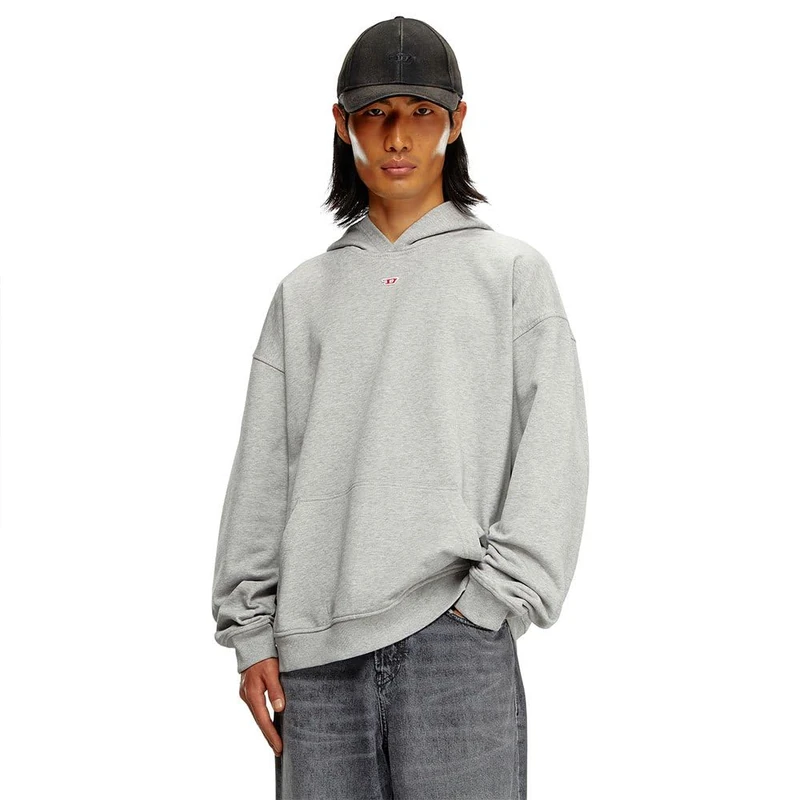 Diesel_S-BOXT-HOOD-D FELPA_SWEATSHIRT_Gray_M Große Größen