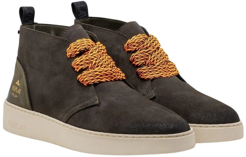 Replay Men's Frank Desert Ankle Boot, 039mil Grn, 9.5 UK