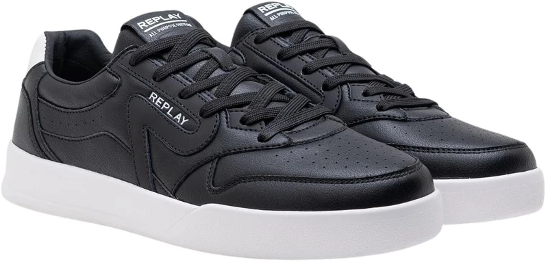 REPLAY Men's Oyzone Action Trainers, 003black., 9.5 UK