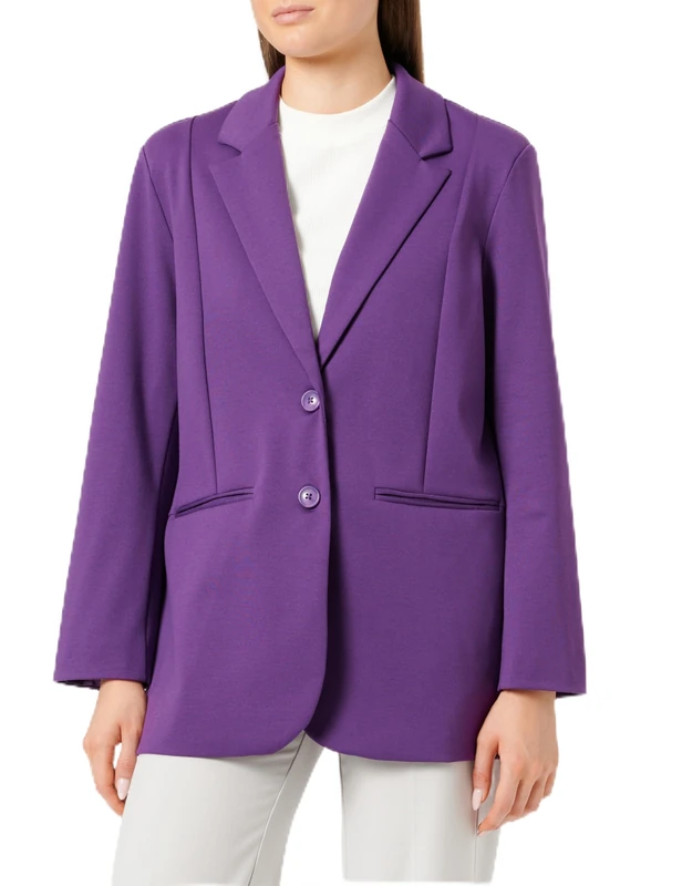 ICHI Women's Ihkate Sus Oversize Bl Blazer, Purple, M - Image 1