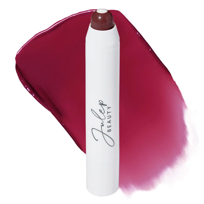Julep It's Balm Full Coverage Lip Crayon (Black Cherry) Hydrating, Nourishing Lip Colour - Smooth, Highly Pigmented, Semi-Gloss Finish - Buildable Lipstick with Nourishing Vitamin E Lip Balm Core