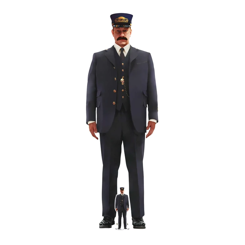 Star Cutouts SC4379 Conductor Polar Express Cardboard Cutout – Christmas Film Display for Kids, Parties & Seasonal Events
