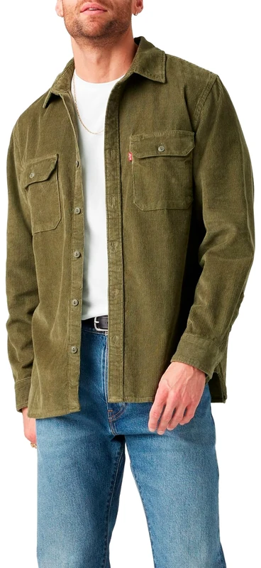 Levi's Men's Jackson Worker Shirt, Olive Night, XL