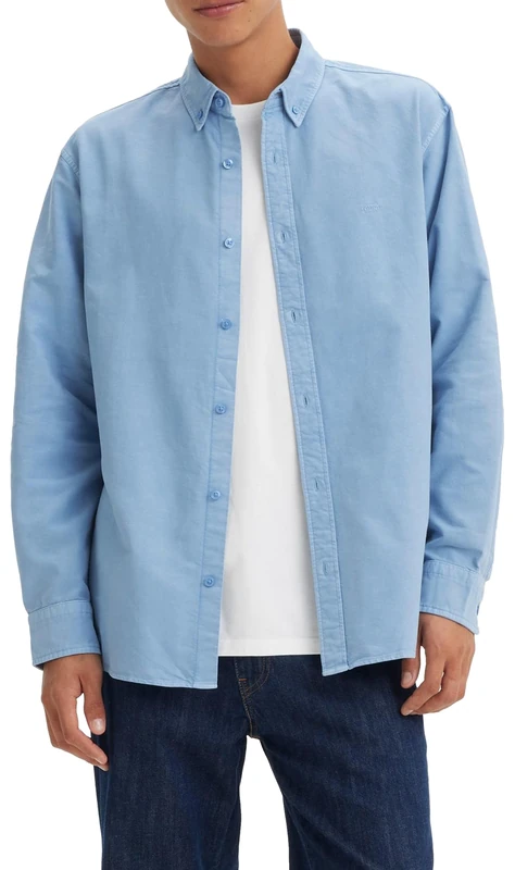 Levi's Men's Authentic Button Down Shirt, Allure Garment Dye, XS