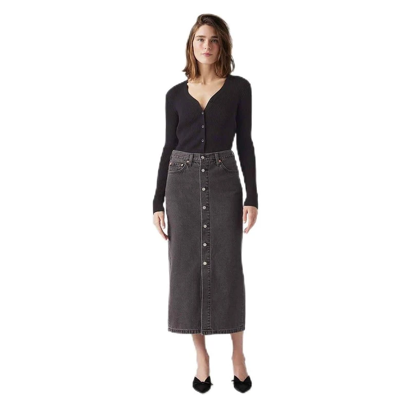 Levi's Women's Button Midi Skirt, Can We Pretend, 25W