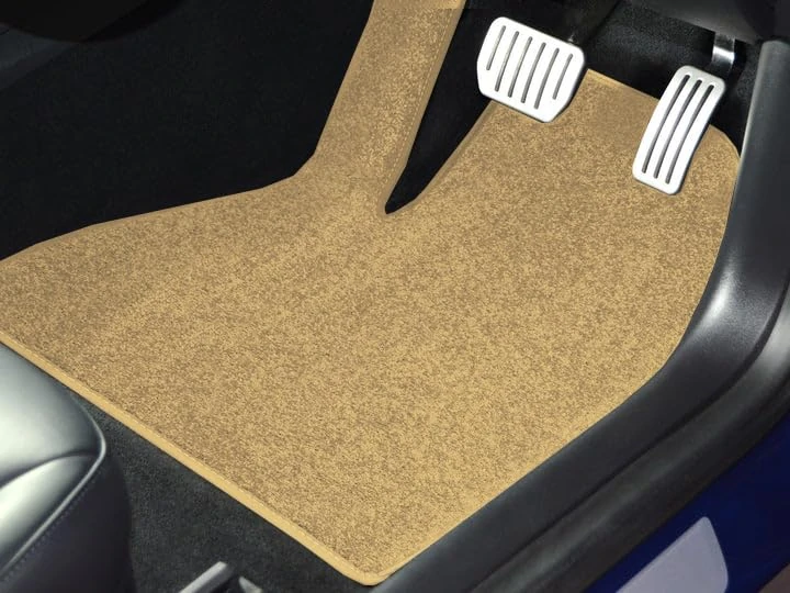 Tailored Car Mat Set Compatible/Replacement for Seat Leon (2005-2009) Ultimate Carpet Mats In Beige, Super, Super Hard Wearing, Non-Slip