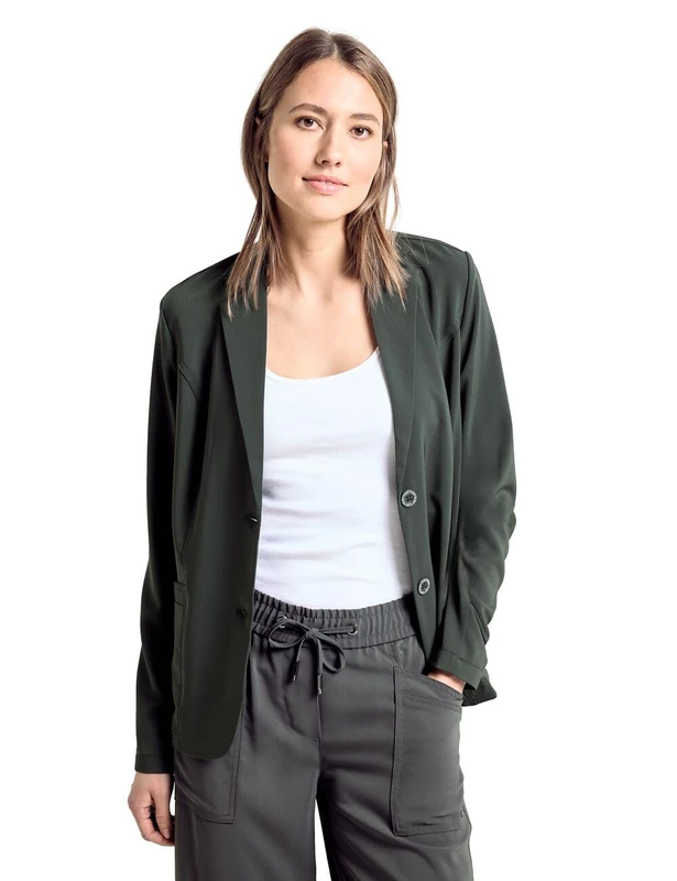 Cecil Women's Blazer Travel Solid, Strong Khaki, 18