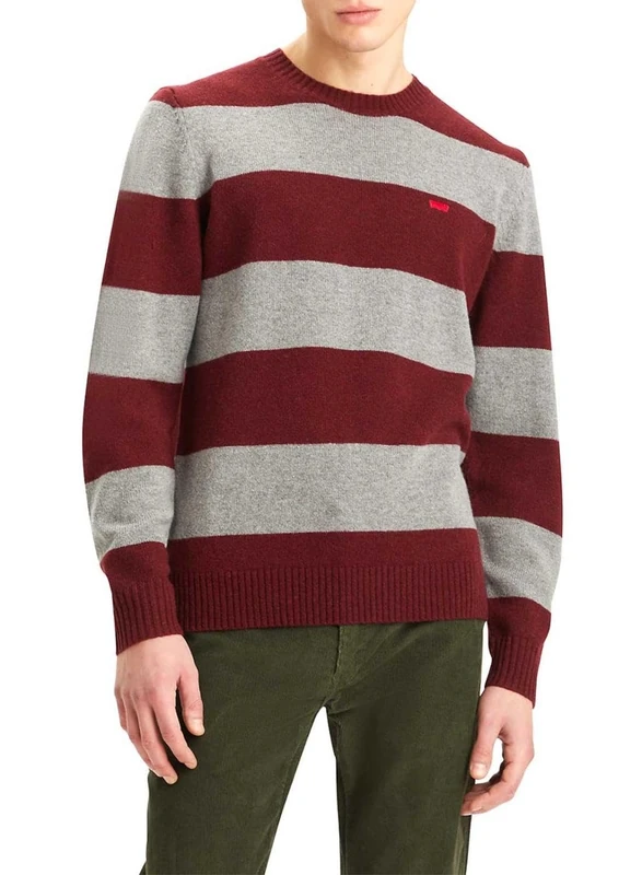Levi's Original Hm Sweater Calloway Stripe Choc, Calloway Stripe Choc, XL
