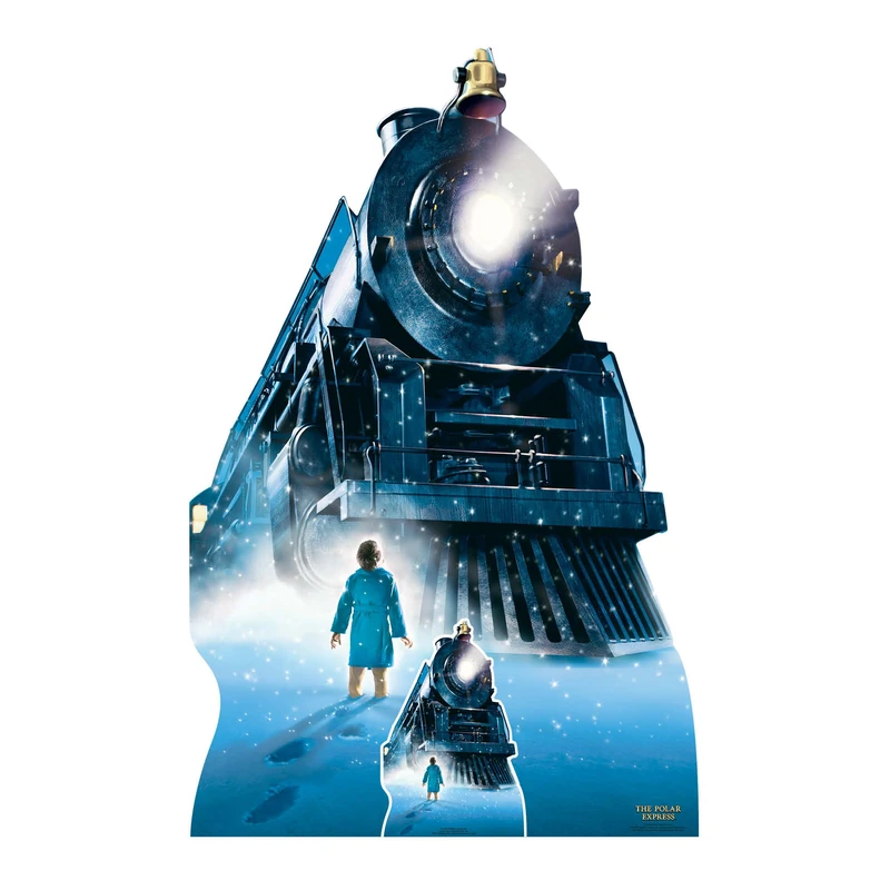 Star Cutouts SC4380 Polar Express Train Cardboard Cutout with Mini - Image 1