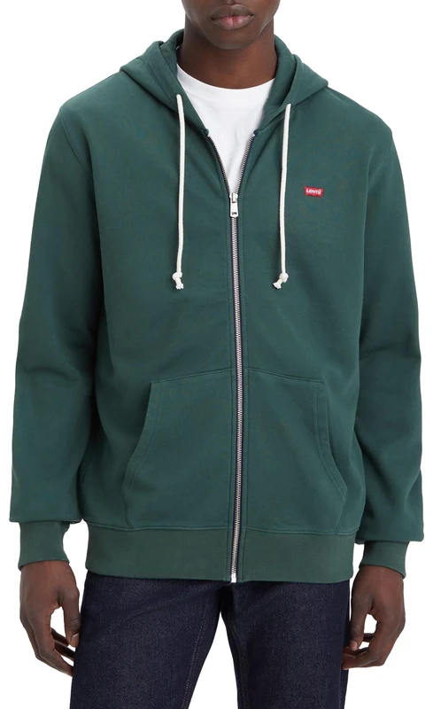 Levi's Men's The Original Hm Zip Up Sweatshirt, Python Green,