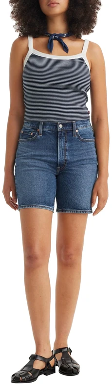 Levi's Women's Ribcage Bermuda Shorts, Bringing The Basic, 28W