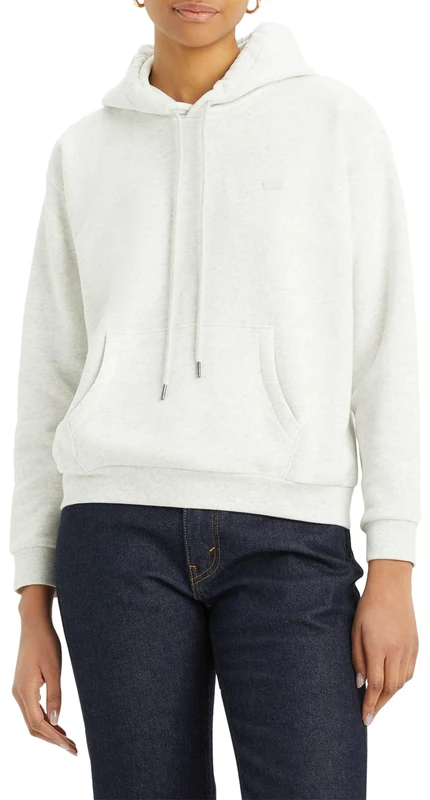 Levi's Women's Everyday Hoodie, Orbit Heather Gray, XXS