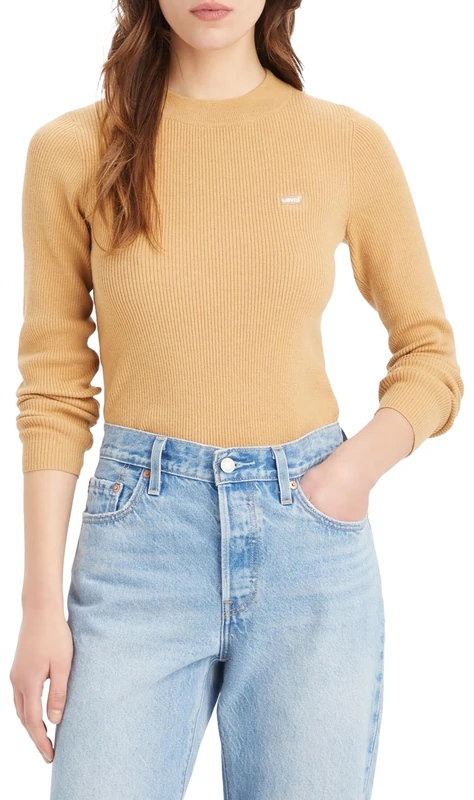 Levi's Rib Crew Sweater Tan, tan, L