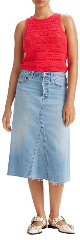 Levi's Women's Hr A Line Decon Skirt, Secret Secret, 33W