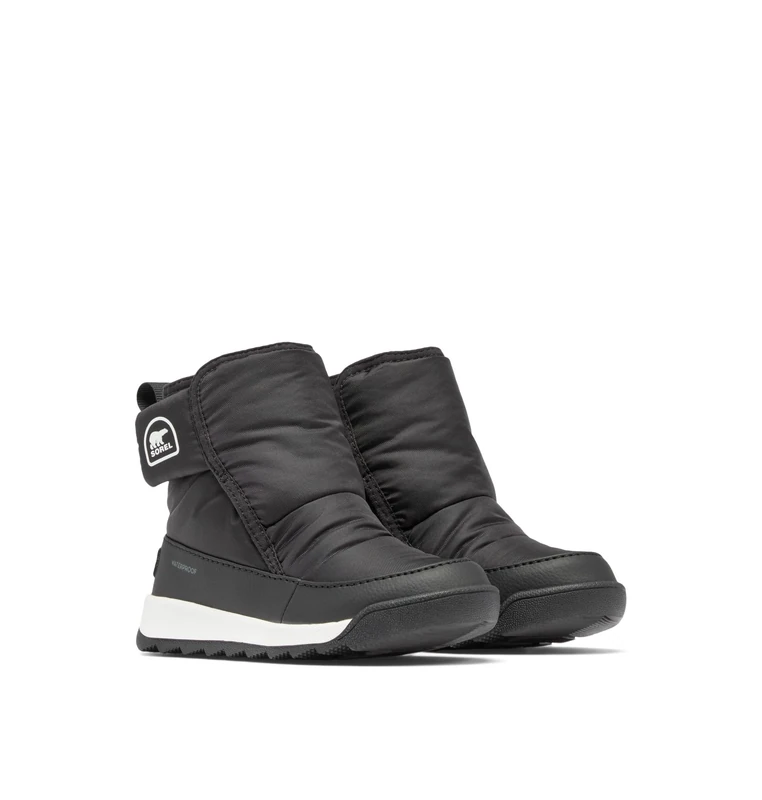 Sorel Boy's Unisex Kids Whitney 2 Plus Bootie WP Fashion Boot, Black/Sea Salt, 11.5 UK Child