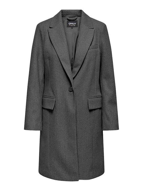 ONLY Women's Onlnancy Life Coat CC OTW Coat, Night sky/detail: melange, S