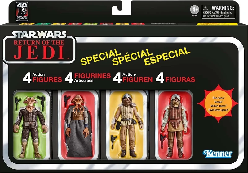 Star Wars The Vintage Collection Jabba’s Court Denizens, Return of the Jedi 9.5-cm Action Figures 4-Pack