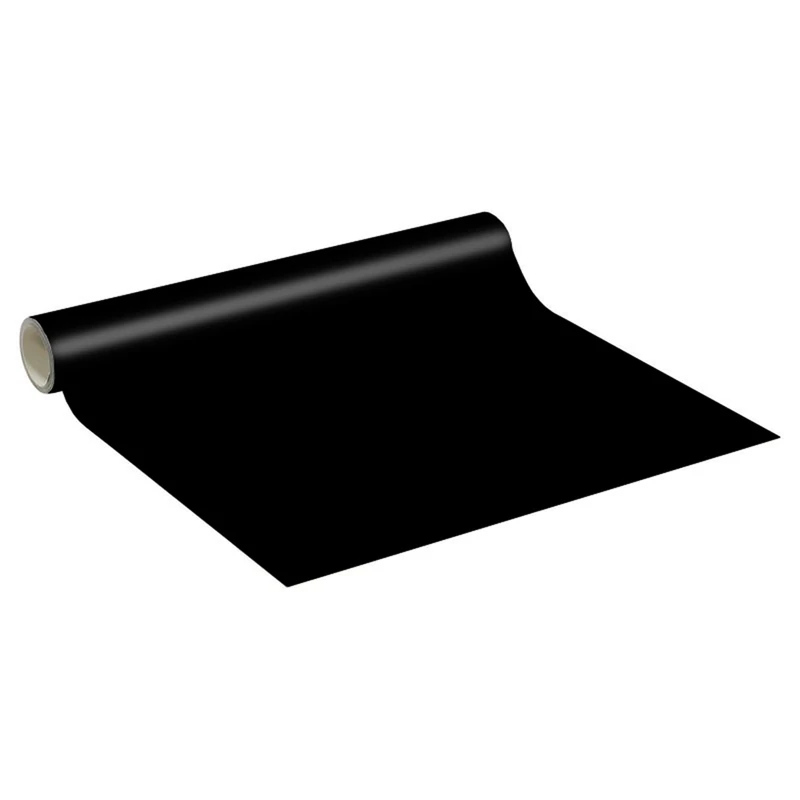 Ambiance Sticker Vinyl Adhesive Sticker Roll by The Metre for Home Decoration, Kitchen Wall, Removable Sticker, Washable, Waterproof Window Furniture, Bedroom, Living Room – Black – 60 cm x 50 m