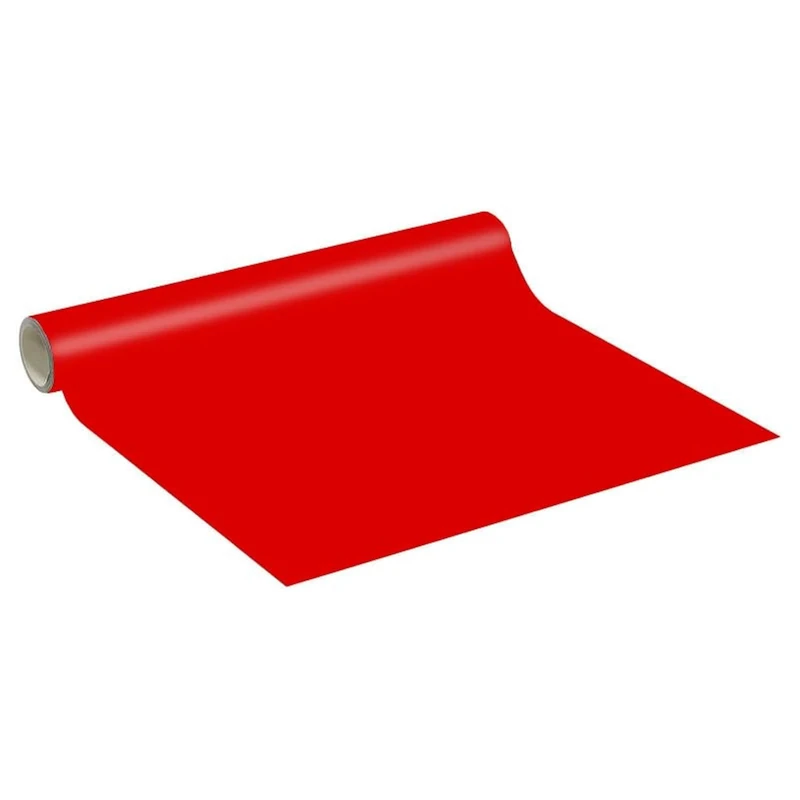 Ambiance Sticker Vinyl Adhesive Sticker Roll by The Metre for Home Decoration, Kitchen Wall, Removable Sticker, Washable, Waterproof, Furniture, Bedroom, Living Room - Tomato Red - 60cm x 50m