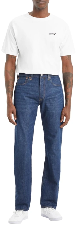 Levi's Men's 501 Original Fit Jeans, B-side Track Cool, 29W / 32L