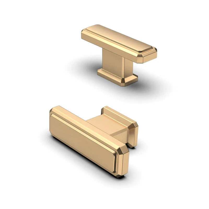 FURNIWARE 10 pcs Cabinet Knobs Pulls Handles, Champagne Bronze Drawer Pulls Door Handles, Furniture Cupboard Drawer Cupboard Dresser Handles and Knobs for Kitchen Dresser Drawer Bathroom