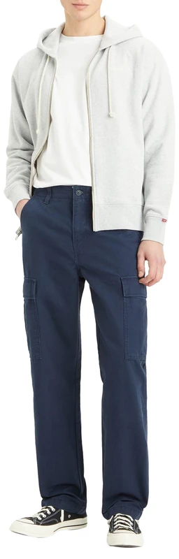 Levi's Men's Xx Cargo Straight Casual Khaki, Navy Blazer Canvas, 33 W/32 L