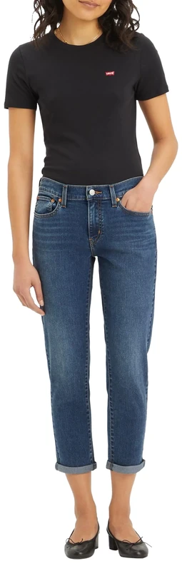 Levi's Women's Mid Rise Boyfriend Jeans, Bringing The Game, 25W x 30L