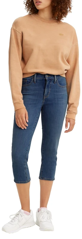 Levi's Women's 311 Shaping Skn Capri 22 Jeans, Lapis Amidst, 23W
