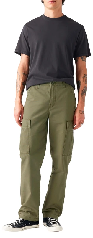 Levi's Men's XX Cargo Straight Trousers, Olive Night Canvas, 30 W/34 L