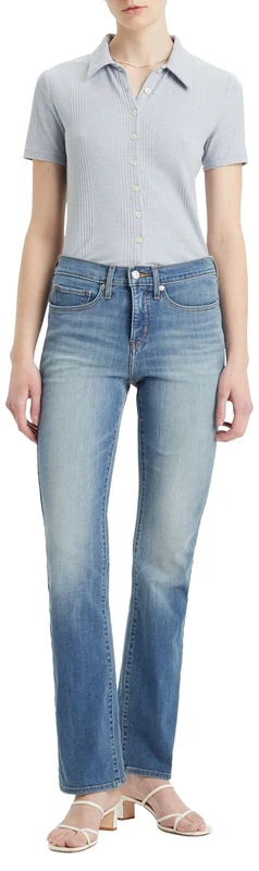 Levi's Women's 315 Shaping Bootcut Jeans, Smudged Line, 33W / 32L